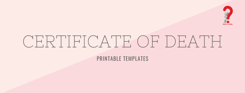5+ Printable Certificate Of Death Templates With Samples 1