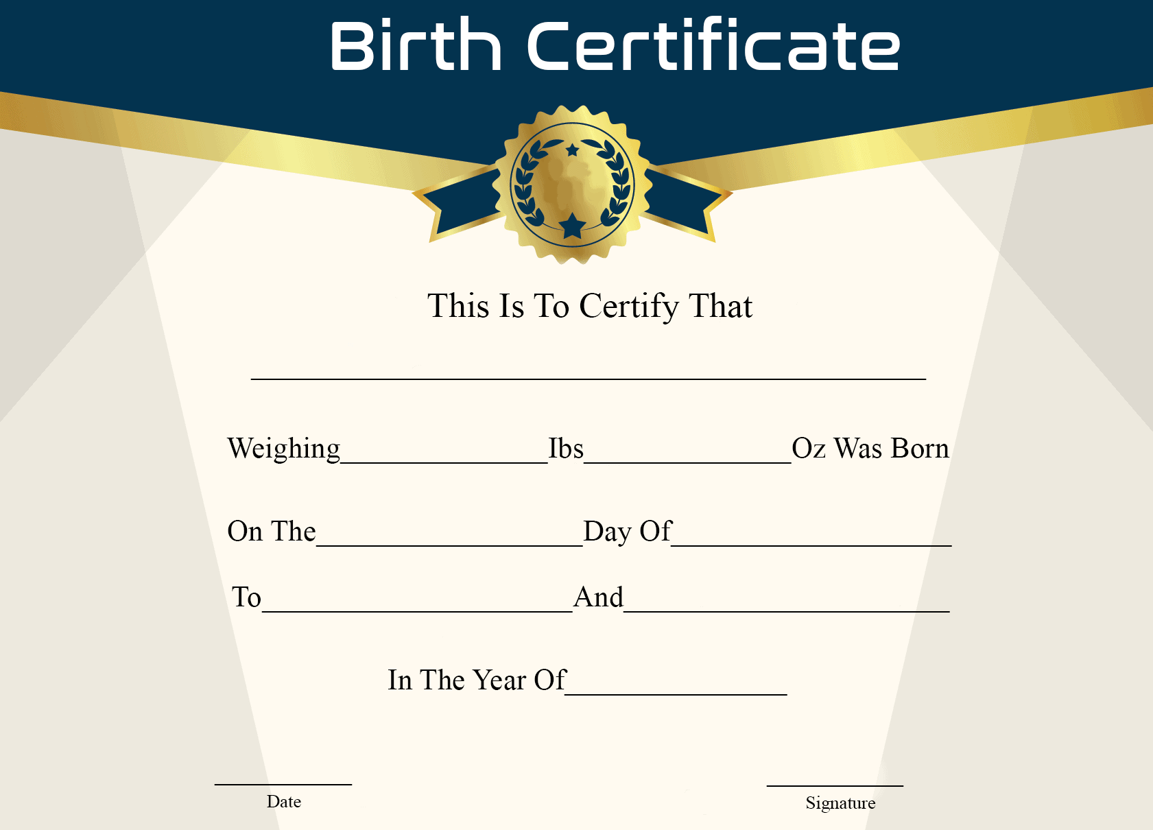 5 Printable Birth Certificate Templates And How To Use Them Howtowiki Porn Sex Picture 3339