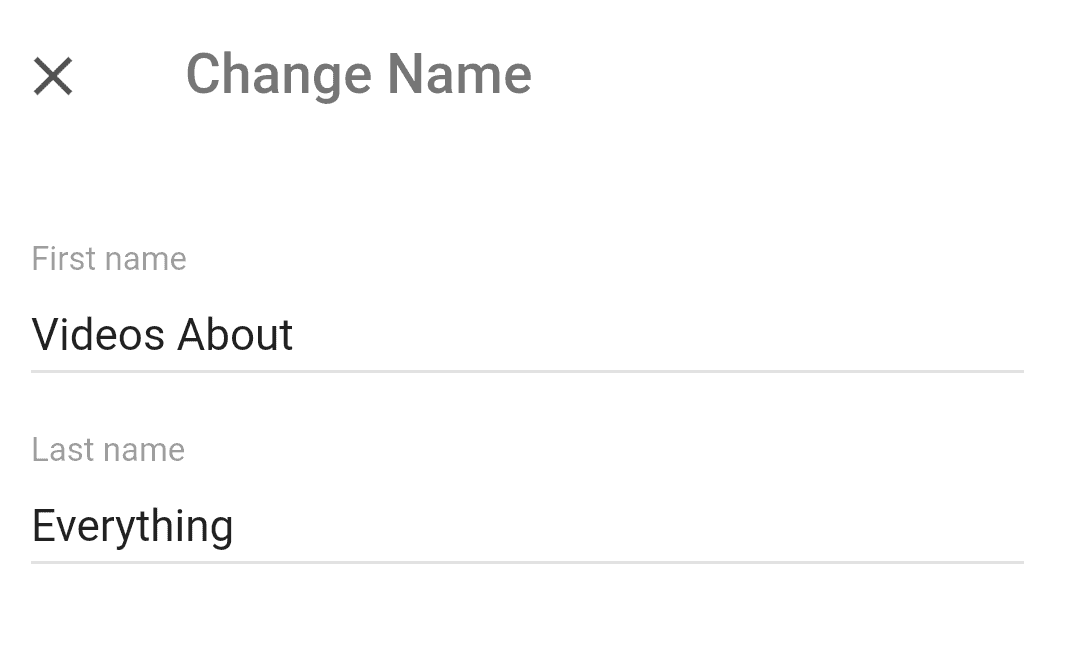 Change YouTube Name