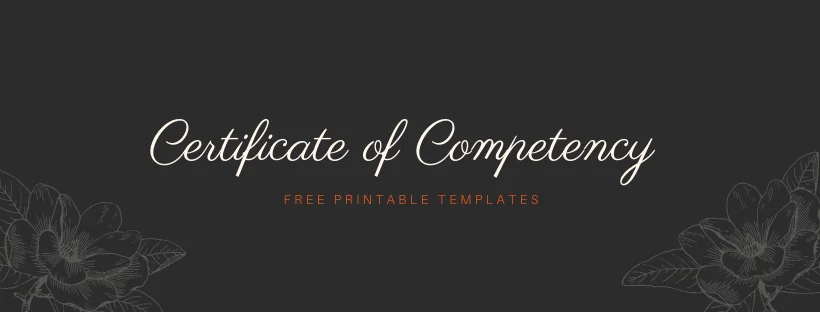 Government Certificate of Competency Templates & Samples 86