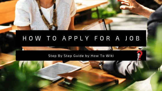 How to apply for a job