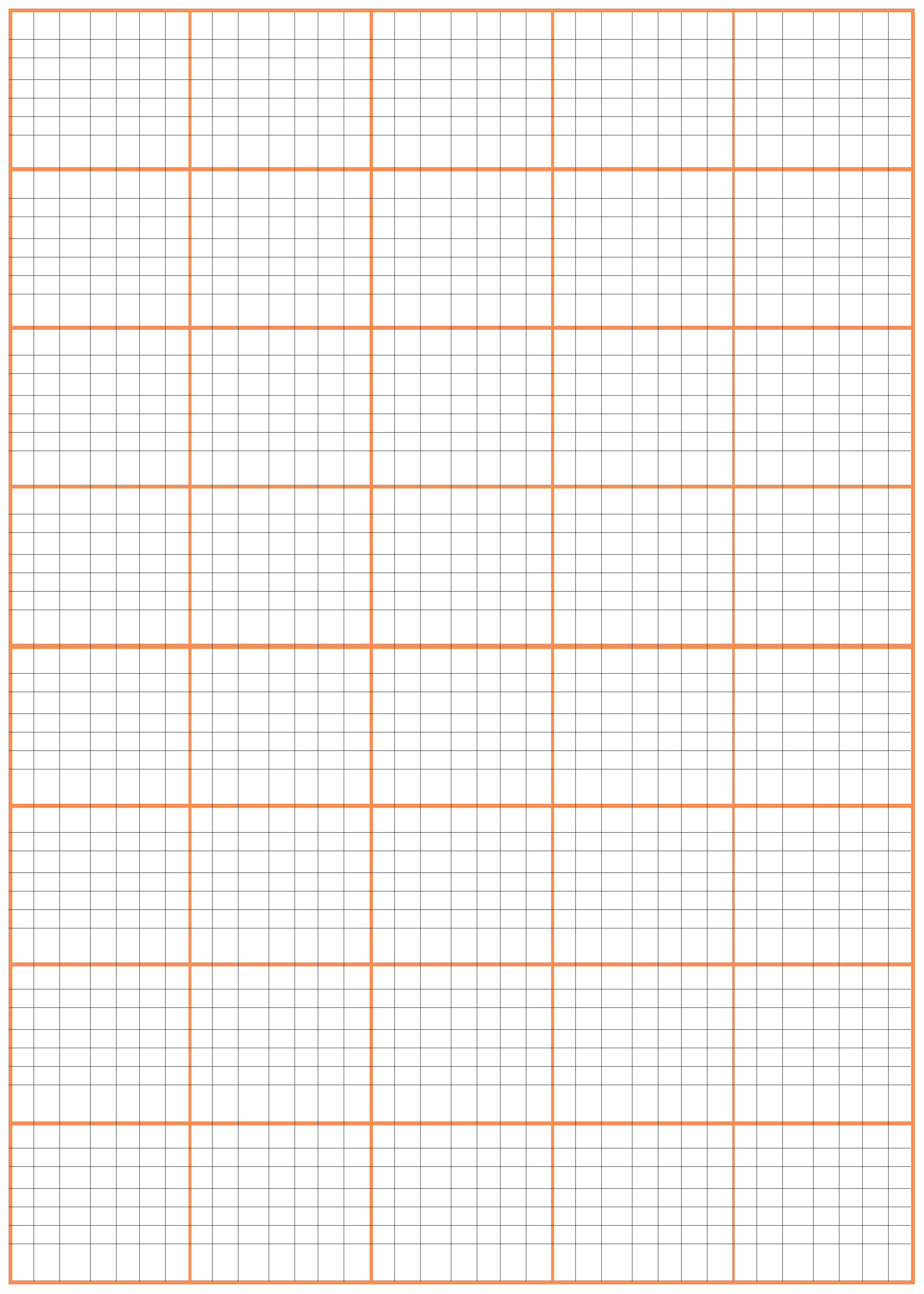 Transparent Graph Paper Template