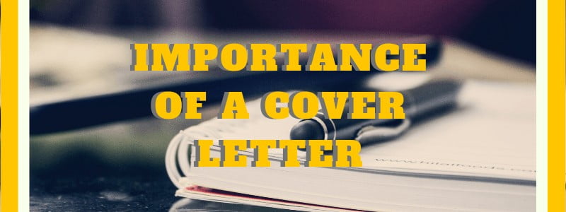 Importance Of A Cover Letter