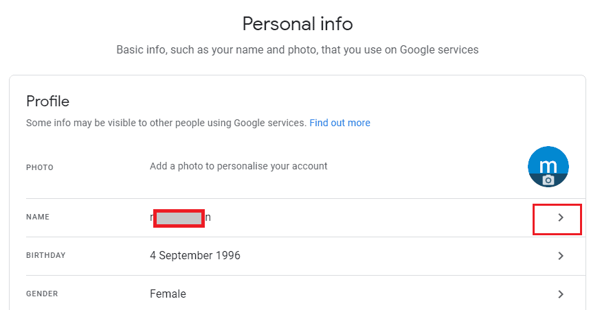Changing Google Username On Windows