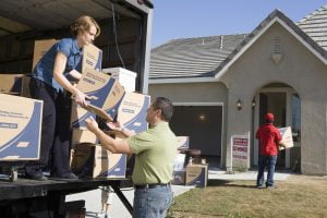 Unloading moving boxes