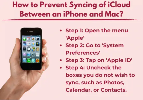 Prevent Syncing of iCloud Between an iPhone and Mac