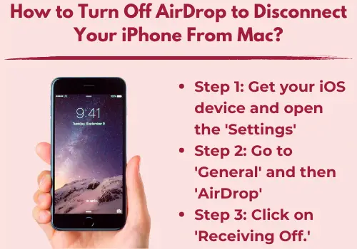 Turn Off AirDrop to Disconnect Your iPhone From Mac