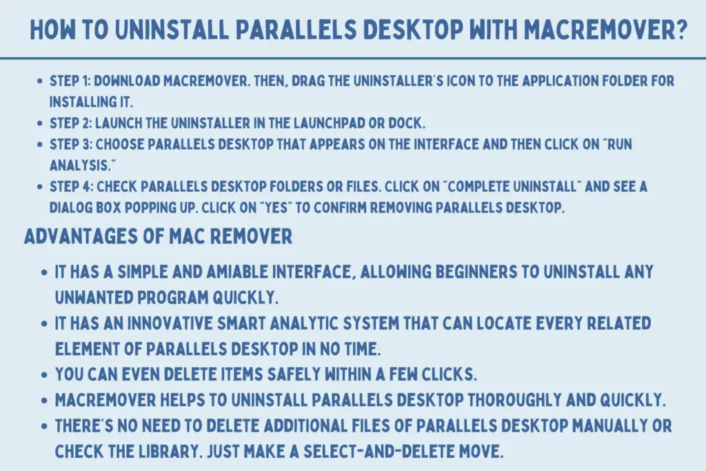 How to Uninstall Parallels Desktop with MacRemover?