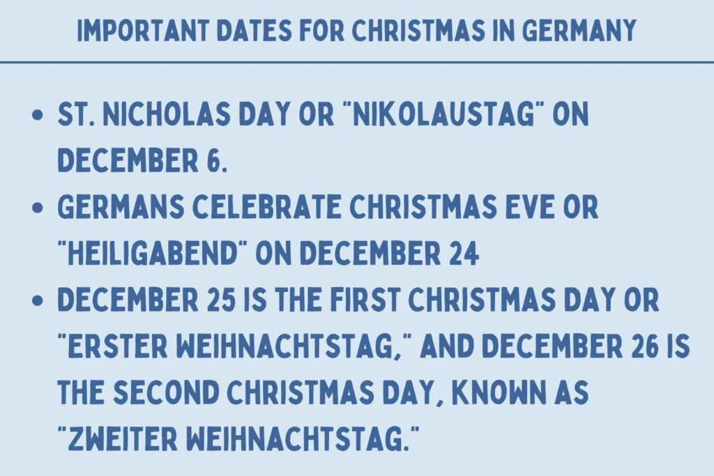 How To Say Merry Christmas In German With Pronunciations 6 Important Dates for Christmas in Germany